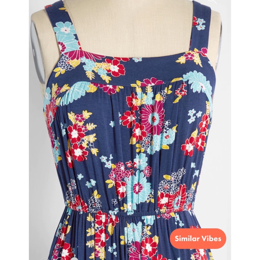 NWT MODCLOTH Best Way to Vacay Knit Floral Sundress - Picture 4 of 5